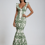 Velira Maxi Dress Sorrento / XS Sorrento Siuvinėta Medvilninė Vasaros Šventės Maxi Suknelė