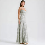 Velira Maxi Dress Šviesiai Žalia / XS Annabelle Nėriniuotas Maxi Suknelė