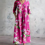 Velira Maxi Dress Tamsiai rožinė / S Srauni V