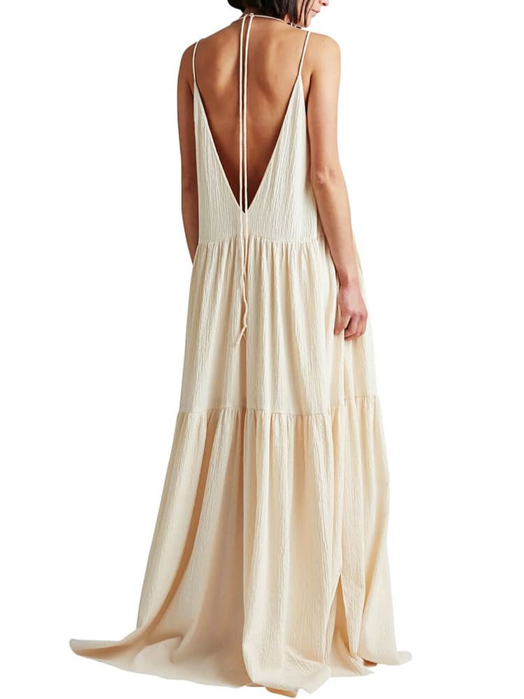 Velira Maxi Dress Vandenyno Vėjelio Vasaros Maxi Suknelė