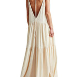 Velira Maxi Dress Vandenyno Vėjelio Vasaros Maxi Suknelė