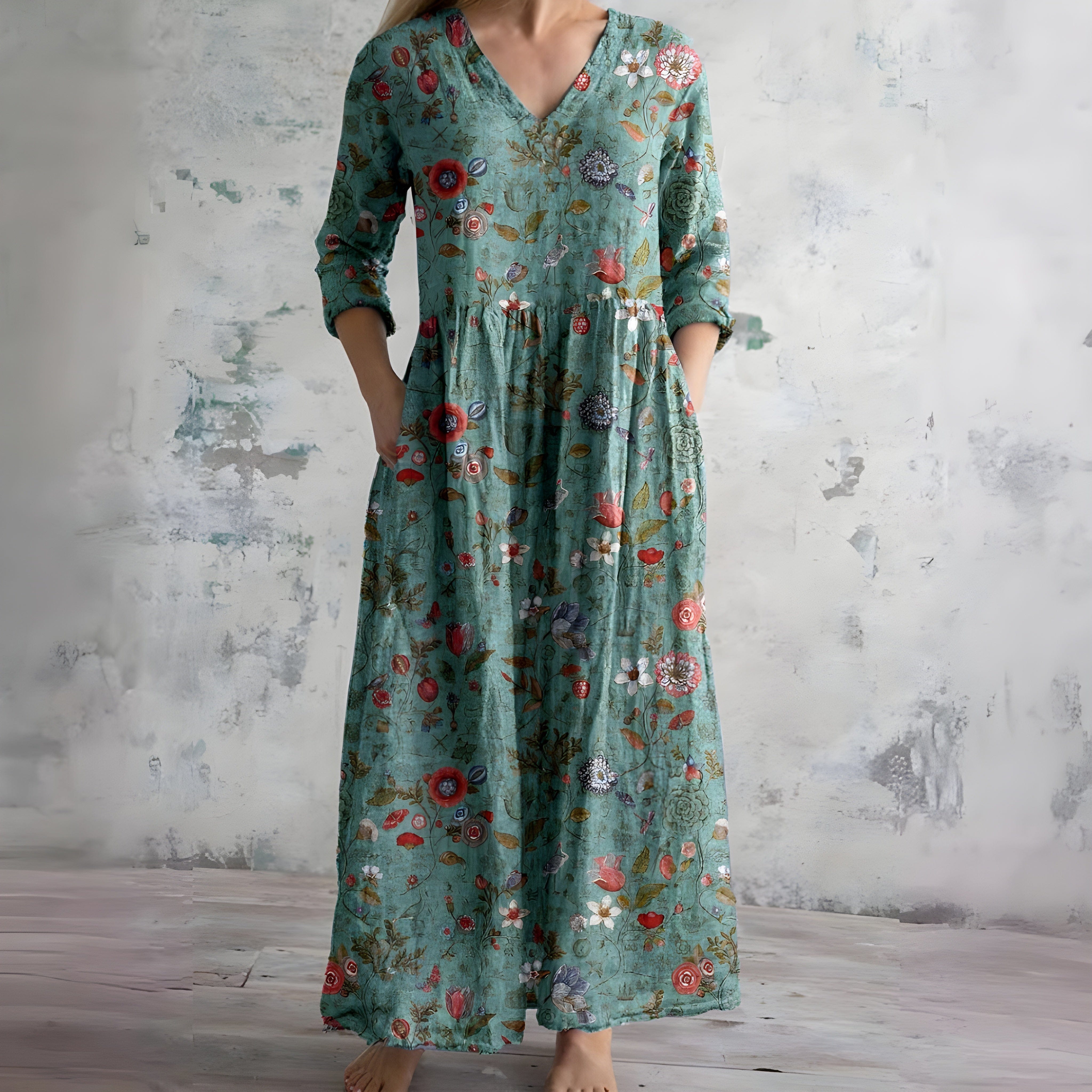Velira Maxi Dress Žalia / S Srauni V