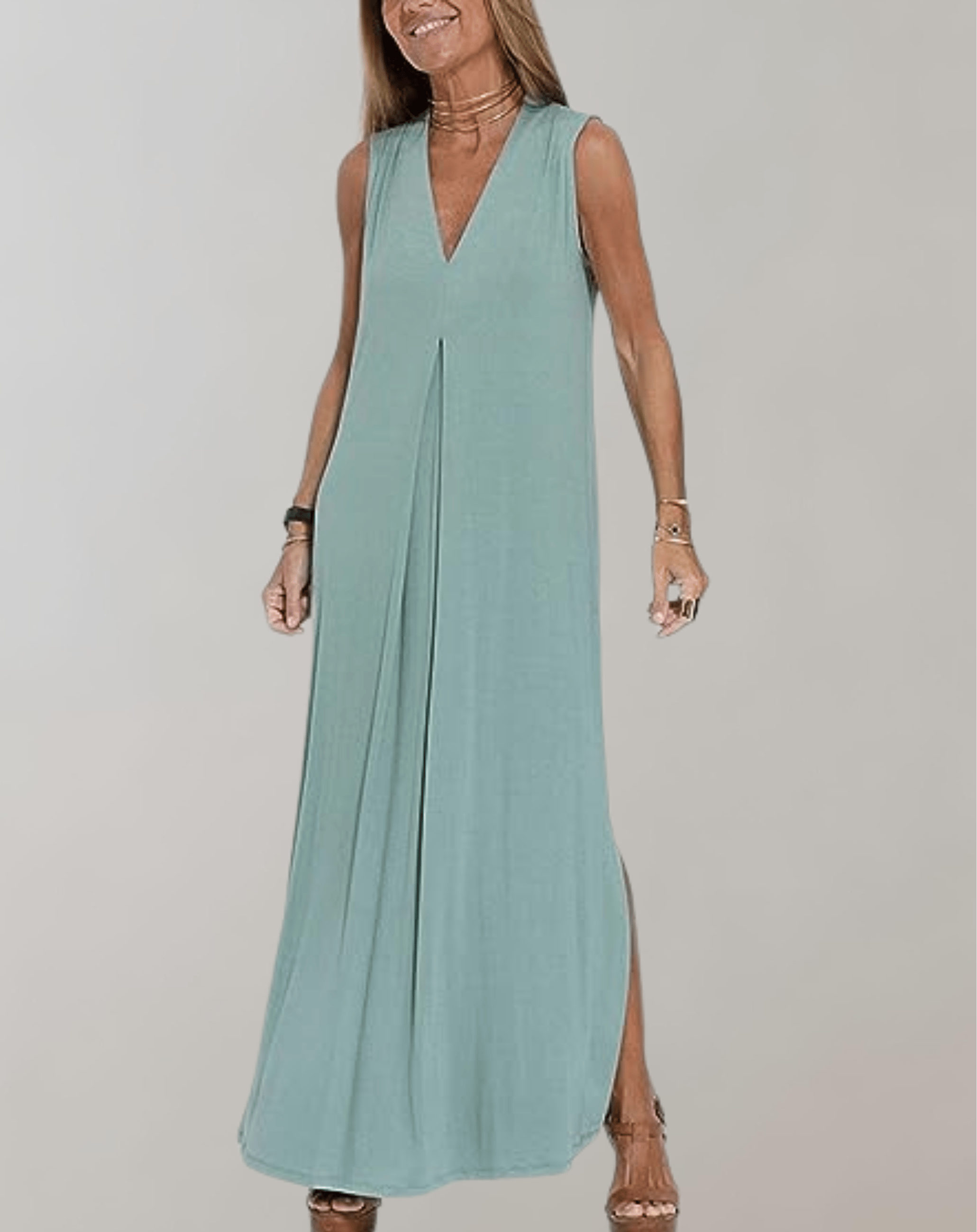 Velira Maxi Dress Žalia / S V Suknelė