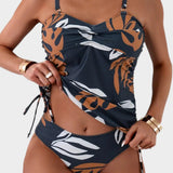 Velira Mėlyna / S Carmen™ | Bikini su tropiniu lapų raštu