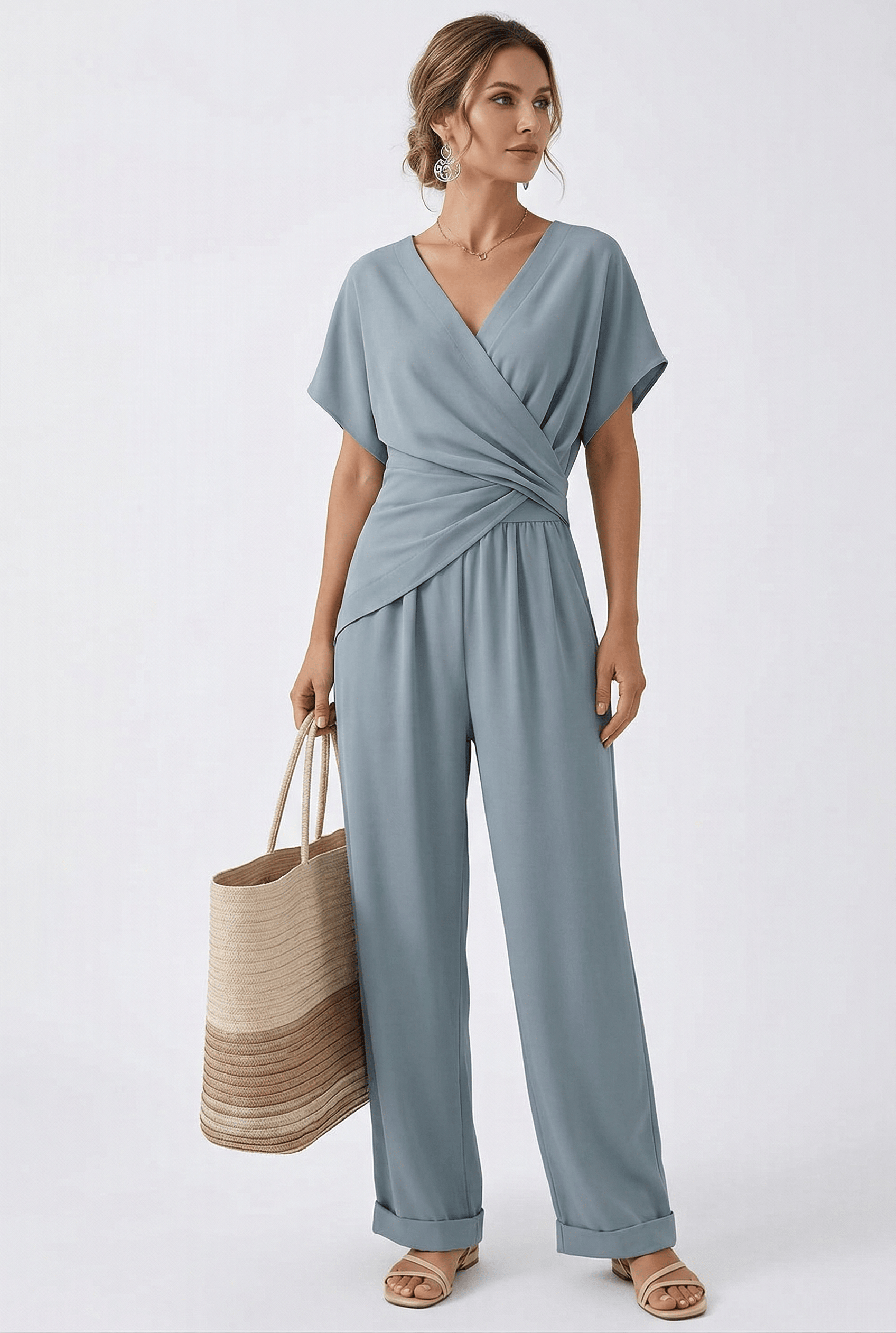 Velira Mėlyna / S Valentina | Elegantiškas Dviejų Dalių Komplektas