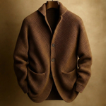 Velira Men's Cardigans Ruda / S SILVORO | KARDIGANAS IŠ AVIES VILNOS VYRAMS