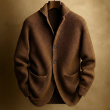 Velira Men's Cardigans Ruda / S SILVORO | KARDIGANAS IŠ AVIES VILNOS VYRAMS