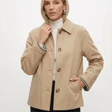 Velira Mia | Minimal Button-Up Pea Coat Mia | Minimalus mygtukų paltas