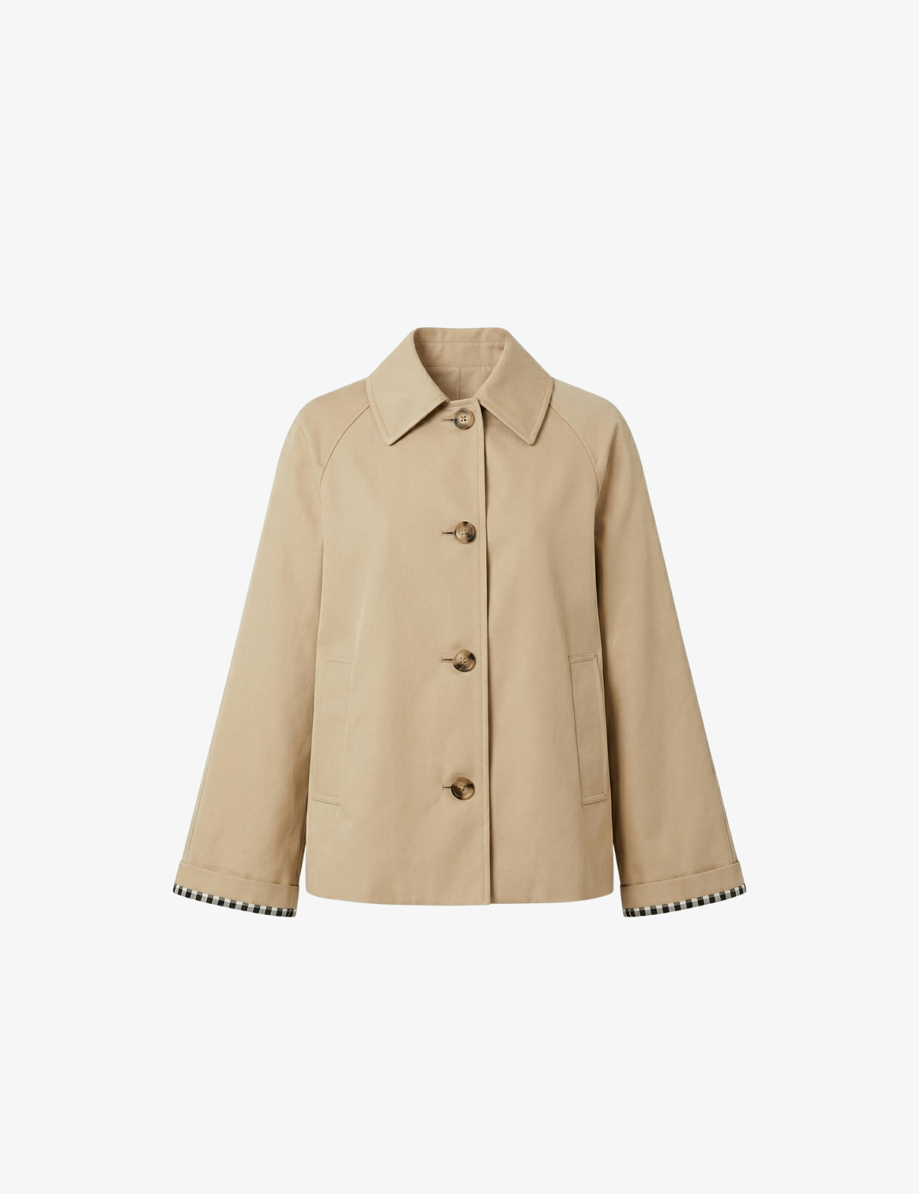 Velira Mia | Minimal Button-Up Pea Coat Mia | Minimalus mygtukų paltas