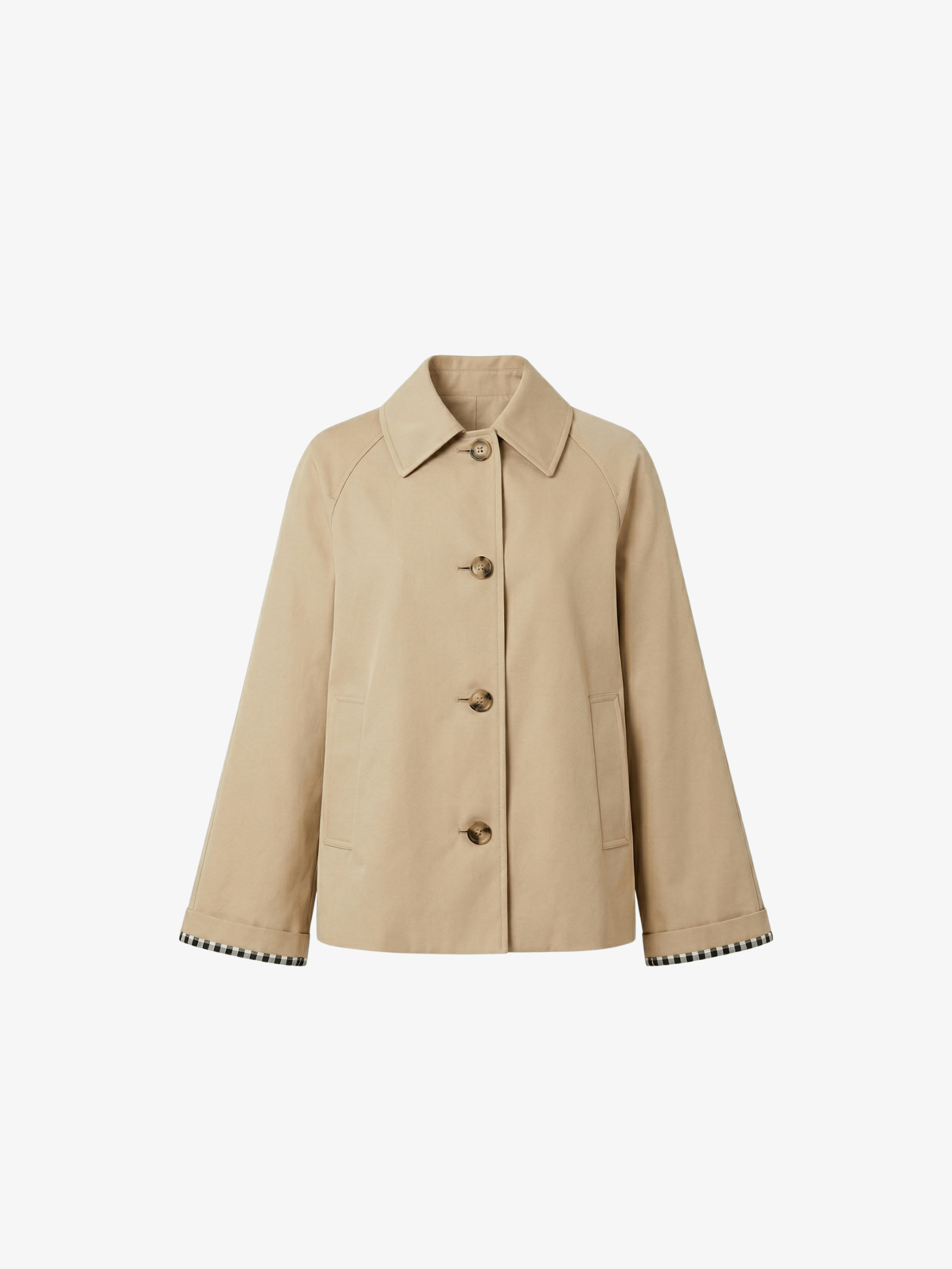 Velira Mia | Minimal Button-Up Pea Coat Mia | Minimalus mygtukų paltas