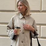 Velira Mia | Minimal Button-Up Pea Coat Mia | Minimalus mygtukų paltas