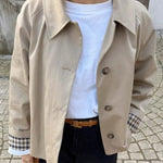 Velira Mia | Minimal Button-Up Pea Coat Mia | Minimalus mygtukų paltas