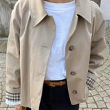 Velira Mia | Minimal Button-Up Pea Coat Mia | Minimalus mygtukų paltas