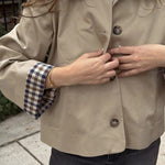 Velira Mia | Minimal Button-Up Pea Coat Mia | Minimalus mygtukų paltas