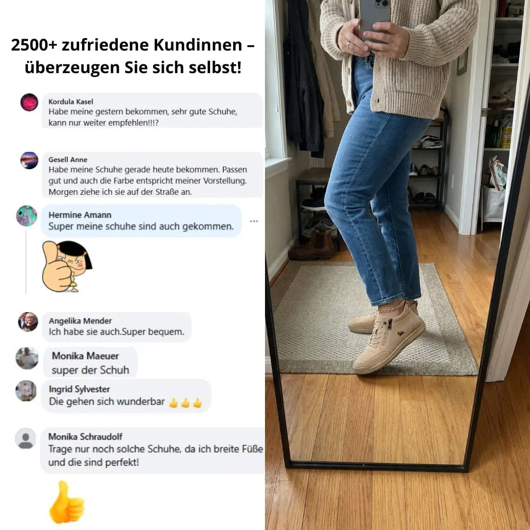 Velira Mila™ – Patogūs ortopediniai sportbačiai + Užtrauktukas
