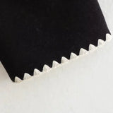 Velira Nellie | Black Wool Cape Coat with Contrast Trim Nellie | Juodas vilnos apsiaustas su kontrastingais akcentais