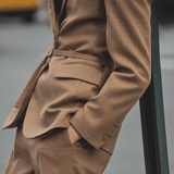 Velira Outerwear Women Antverpeno vilnos diržo švarkas
