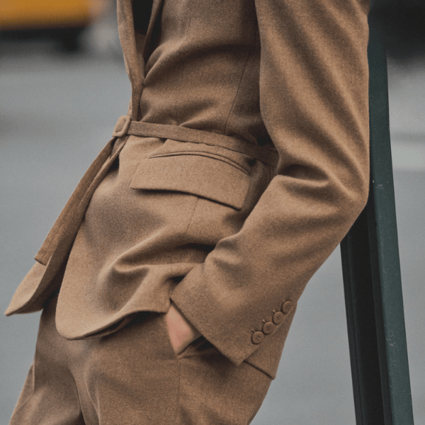 Velira Outerwear Women Antverpeno vilnos diržo švarkas