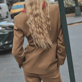 Velira Outerwear Women Antverpeno vilnos diržo švarkas