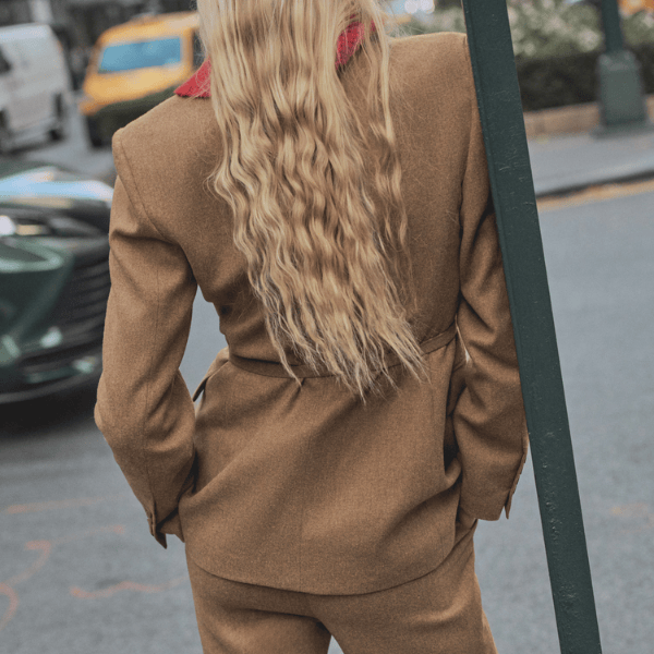 Velira Outerwear Women Antverpeno vilnos diržo švarkas