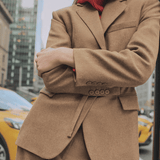 Velira Outerwear Women Antverpeno vilnos diržo švarkas