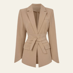 Velira Outerwear Women Chaki / S Vienosios Belta Blazeris