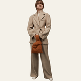 Velira Outerwear Women Florencijos lino dvigubo užsegimo švarkas