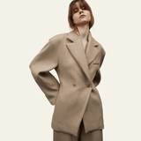 Velira Outerwear Women Florencijos lino dvigubo užsegimo švarkas