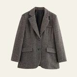 Velira Outerwear Women Juoda / S Marlow Herringbone Švarkas