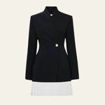 Velira Outerwear Women Juoda / S Paryžiaus Klostuota Švarko Suknelė
