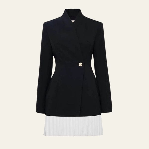 Velira Outerwear Women Juoda / S Paryžiaus Klostuota Švarko Suknelė
