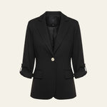 Velira Outerwear Women Juoda / S Portofino vieno mygtuko švarkas