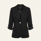 Velira Outerwear Women Juoda / S Portofino vieno mygtuko švarkas