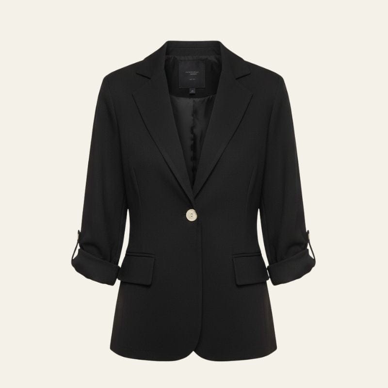 Velira Outerwear Women Juoda / S Portofino vieno mygtuko švarkas