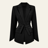 Velira Outerwear Women Juoda / S Vienosios Belta Blazeris