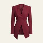 Velira Outerwear Women Juodas struktūruotas švarkas