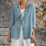 Velira Outerwear Women Mėlyna / M Siena Dvigubo Mygtuko Atsitiktinis Švarkas