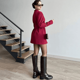 Velira Outerwear Women Noelle struktūruotas švarkas-suknelė