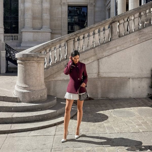 Velira Outerwear Women Paryžiaus Klostuota Švarko Suknelė