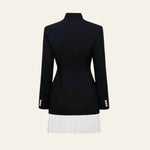 Velira Outerwear Women Paryžiaus Klostuota Švarko Suknelė