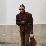 Velira Outerwear Women Ruda / S Aspen Draped-Shoulder Wrap Blazer