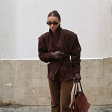 Velira Outerwear Women Ruda / S Aspen Draped-Shoulder Wrap Blazer