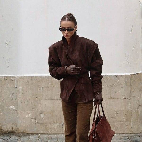 Velira Outerwear Women Ruda / S Aspen Draped-Shoulder Wrap Blazer