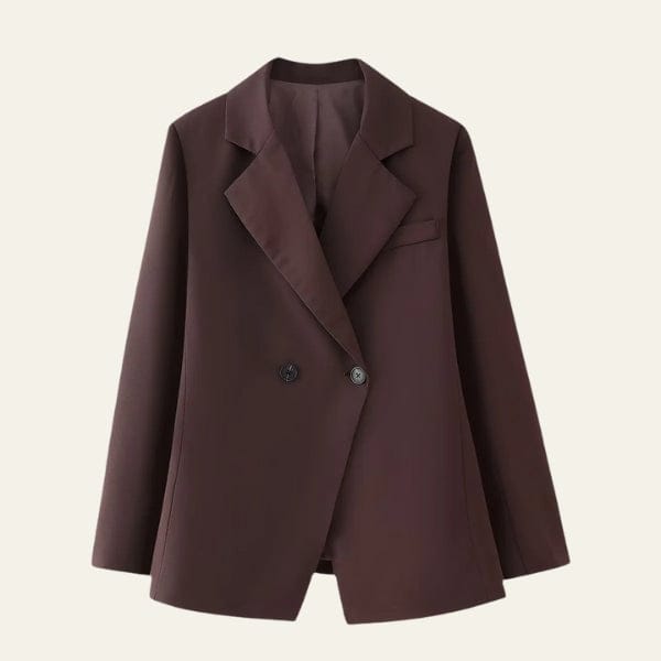 Velira Outerwear Women Ruda / S Veronos dvigubo užsegimo pritaikytas švarkas