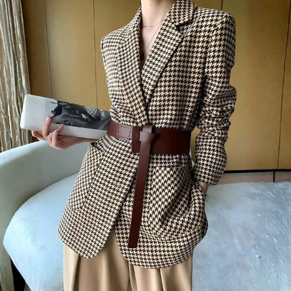 Velira Outerwear Women Ruda / S Vienos Houndstooth Blazer
