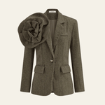 Velira Outerwear Women Tamsiai ruda / XS Marisol Gėlių Blazeris