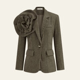Velira Outerwear Women Tamsiai ruda / XS Marisol Gėlių Blazeris