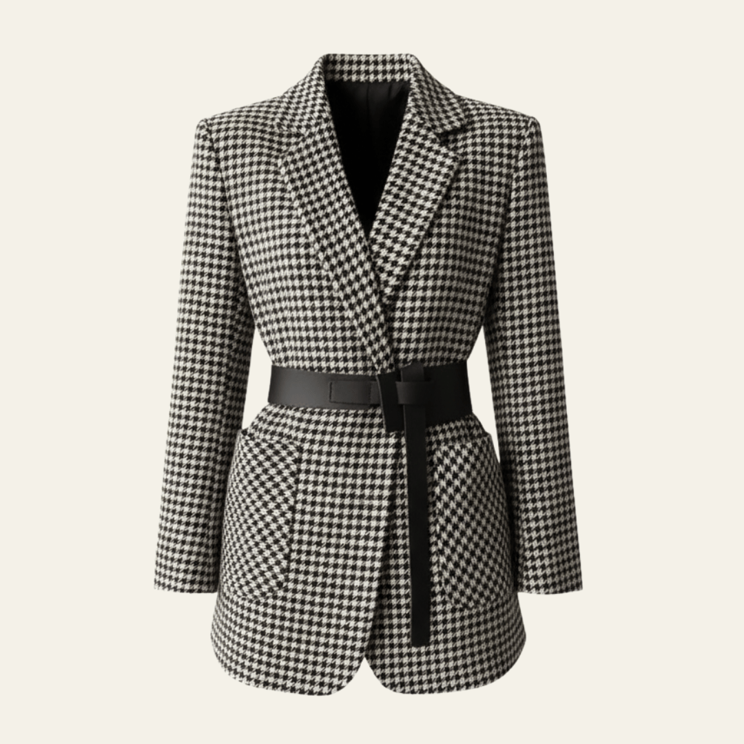 Velira Outerwear Women Vienos Houndstooth Blazer