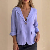 Velira Outerwear Women Violetinė / S Portofino vieno mygtuko švarkas