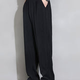 Velira Pants Atsipalaidavę Elastingi Juosmens Tiesūs Kelnės